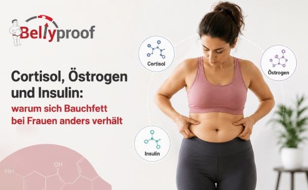 Cortisol, Östrogen und Insulin: warum sich Bauchfett bei Frauen anders verhält was Bauchfett bei Frauen verursacht
